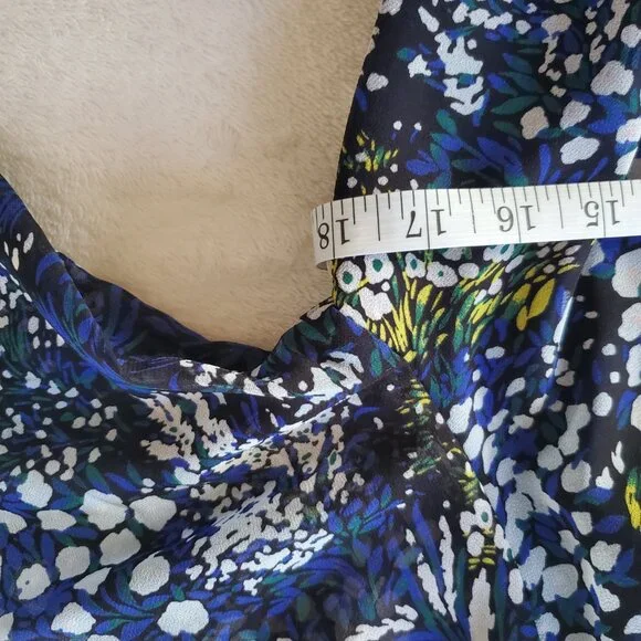 White House Black Market WHBM Floral Long Sleeve Midi Dress XS - Picture 10 of 11